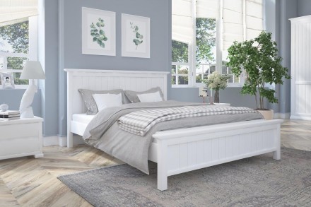 Двуспальная кровать Mebigrand Вирджиния Белый (RAL9003) 160х200 см (DMBG-1607). Одесса. фото 1 Двуспальная кровать Mebigrand Вирджиния Белый (RAL9003) 160х200 см (DMBG-1607). Одесса. фото 1