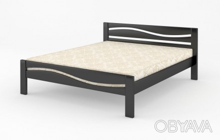 Двуспальная кровать Mebigrand Неаполь Венге 180х200 см (DMBG-2184)