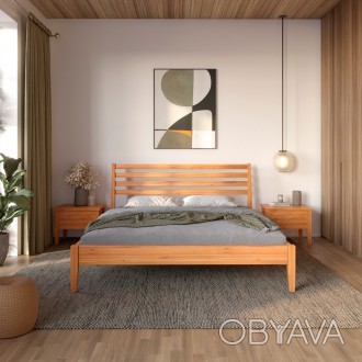 Двуспальная кровать Mebigrand Челси Ольха 160х200 см (MBG-6098)
