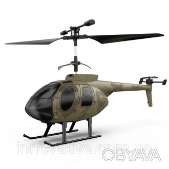 Радиоуправляемый вертолет KFPLAN Z16 с гироскопом (Хаки)