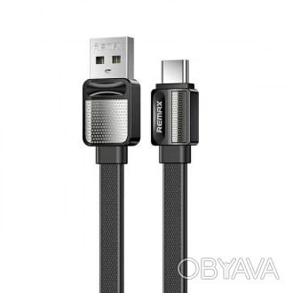 Кабель Remax RC-154a USB Type-C Platinum Pro 1м чорний