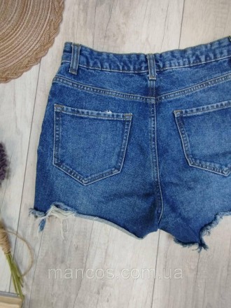 Женские джинсовые шорты Denim Co синего цвета. Короткие. Пять карманов, застёжка. . фото 6