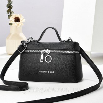 Сумочка женская-косметичка ВК8 Vanity Bag кросс-боди черного цвета. Днепр. фото 1