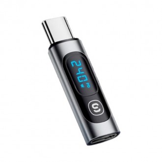OTG USB Type-C измеритель мощности зарядки гаджетов до 240 Ватт c дисплеем Essag. Днепр. фото 1 OTG USB Type-C измеритель мощности зарядки гаджетов до 240 Ватт c дисплеем Essag. Днепр. фото 1