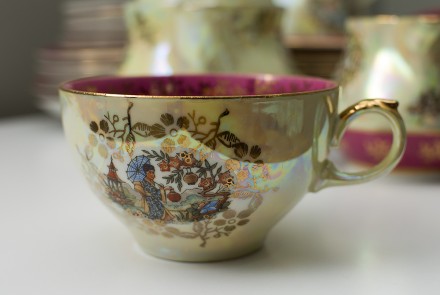 Сервиз 60-70х гг. производства Special Eisenberg Porcelain (GDR).

Сервиз на 6. . фото 7