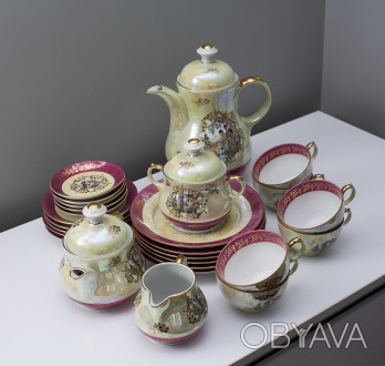 Сервиз 60-70х гг. производства Special Eisenberg Porcelain (GDR).

Сервиз на 6. . фото 1