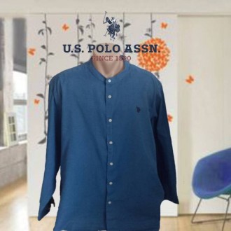 U.S. Polo Assn Льняная мужская рубашка длинный рукав воротник стойка 2XL. Чернигов. фото 1 U.S. Polo Assn Льняная мужская рубашка длинный рукав воротник стойка 2XL. Чернигов. фото 1