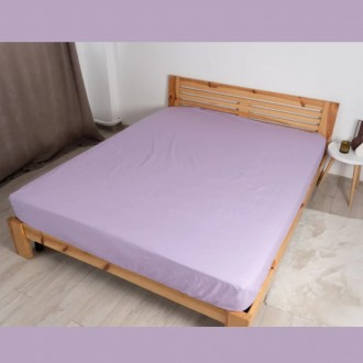 Простынь на резинке хлопковая евро 180x200 ТЕП Вдохновение фиолетовая. Одесса. фото 1