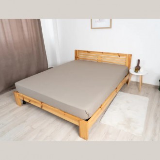 Простынь на резинке хлопковая односпальная 120x200 ТЕП Вдохновение хаки. Одесса. фото 1