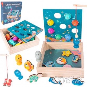 Деревянная игра "Магнитная рыбалка" арт. C 65031