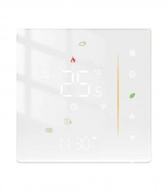 Терморегулятор Moes WHT-006 5A WiFi для водяної теплої підлоги (WHT-006-GA-WH-MS. Кропивницкий. фото 1 Терморегулятор Moes WHT-006 5A WiFi для водяної теплої підлоги (WHT-006-GA-WH-MS. Кропивницкий. фото 1
