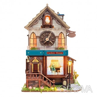Румбокс Домик кукушки с часами Cuckoo Clock House DIY Miniature House SQ-61