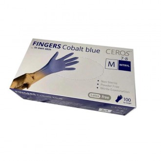 Перчатки нитриловые Ceros Cobalt Blue 3.5г M. Никополь. фото 1 Перчатки нитриловые Ceros Cobalt Blue 3.5г M. Никополь. фото 1