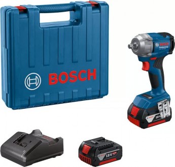 Акумуляторний ударний гайковерт Bosch GDS 18V-350 у кейсі (АКБ і ЗП) (06019M5021. Вінниця. фото 1 Акумуляторний ударний гайковерт Bosch GDS 18V-350 у кейсі (АКБ і ЗП) (06019M5021. Вінниця. фото 1