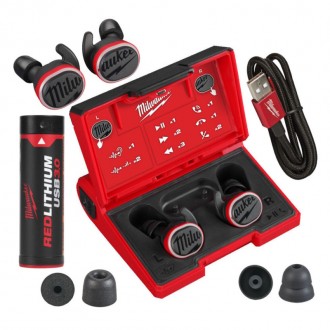 Навушники для роботи із захистом слуху Milwaukee REDLITHIUM L4 RLEPB-301 USB (49. Вінниця. фото 1 Навушники для роботи із захистом слуху Milwaukee REDLITHIUM L4 RLEPB-301 USB (49. Вінниця. фото 1