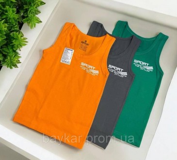 Майки 3 шт хлопок для мальчика Baykar арт 2372-1 Микс Sport 3-122-128 см 5-6 лет. Киев. фото 1 Майки 3 шт хлопок для мальчика Baykar арт 2372-1 Микс Sport 3-122-128 см 5-6 лет. Киев. фото 1