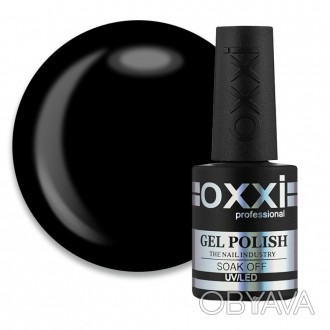 Гель-лак Oxxi Professional 056 черный, 10 мл