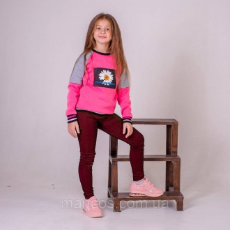 Леггинсы утепленные детские SmileTime Classic Jeans, бордо 128. Кривой Рог. фото 1 Леггинсы утепленные детские SmileTime Classic Jeans, бордо 128. Кривой Рог. фото 1