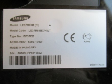 Телевизор Samsung LE37R81B запчасти. Киев. фото 1 Телевизор Samsung LE37R81B запчасти. Киев. фото 1