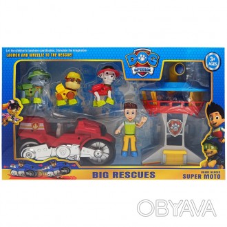 Набор героев "Щенячий патруль" PB9905(Red) фигурки с аксессуарами