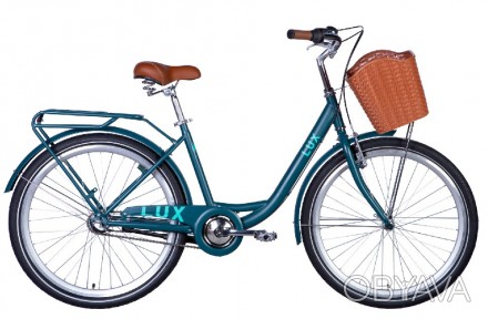 Велосипед ST 26" Dorozhnik LUX PH, рама 17" планетарная втулка 3шв, изумрудный (