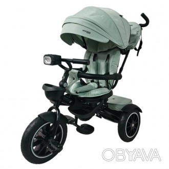 Детский трехколесный велосипед MODENA ME 1193 Cloud Blue, с родительской ручкой