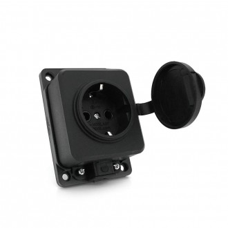 Колодка PiPo PP/SP-1/44/16B, 16 А, 220-240В, IP44, із заглушкою, із заземленням . Київ. фото 1 Колодка PiPo PP/SP-1/44/16B, 16 А, 220-240В, IP44, із заглушкою, із заземленням . Київ. фото 1