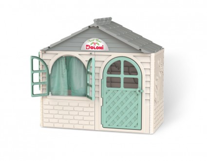 Игровой Домик со шторками Doloni Toys 02550/15 Бело-Бирюзовый. Дніпро. фото 1 Игровой Домик со шторками Doloni Toys 02550/15 Бело-Бирюзовый. Дніпро. фото 1
