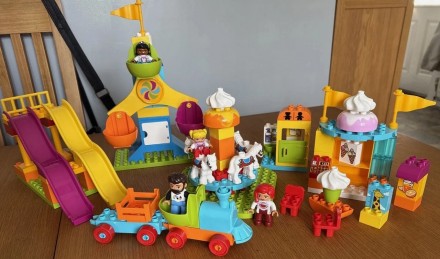 Вживаний Лего Lego Duplo Великий парк атракціонів 10840  My Town Big Fair. Київ. фото 1