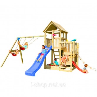 Детская игровая площадка Blue Rabbit PENTHOUSE + SWING Синя. Васильков. фото 1 Детская игровая площадка Blue Rabbit PENTHOUSE + SWING Синя. Васильков. фото 1