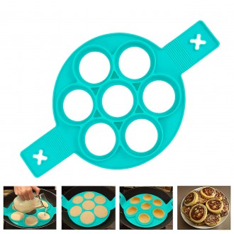 Силиконовая форма для приготовления оладий и яичницы Cake Maker Бирюзовый. Черкассы. фото 1 Силиконовая форма для приготовления оладий и яичницы Cake Maker Бирюзовый. Черкассы. фото 1