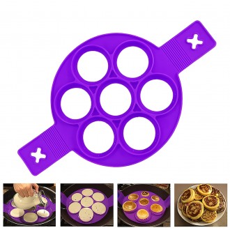 Силиконовая форма для приготовления оладий и яичницы Cake Maker Фиолетовый. Черкассы. фото 1 Силиконовая форма для приготовления оладий и яичницы Cake Maker Фиолетовый. Черкассы. фото 1