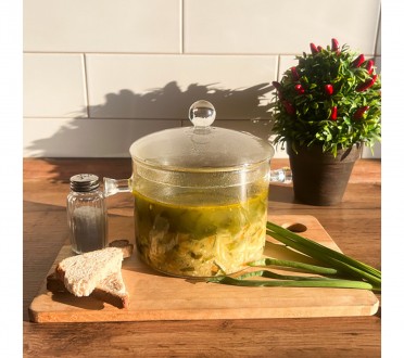 Стеклянная кастрюля круглой формы с крышкой, 1.5 л S&T. Черкаси. фото 1 Стеклянная кастрюля круглой формы с крышкой, 1.5 л S&T. Черкаси. фото 1