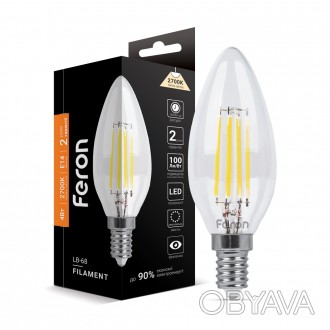 Светодиодная лампа Feron LB-68 4W E14 2700K диммируемая