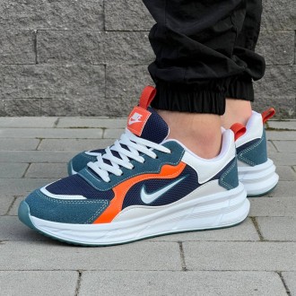 Кросівки Nike матеріал текстиль/замш колір синій, білий. Киев. фото 1 Кросівки Nike матеріал текстиль/замш колір синій, білий. Киев. фото 1