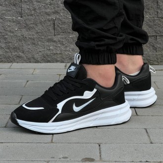 Кросівки Nike матеріал текстиль/замш колір чорний, білий. Киев. фото 1 Кросівки Nike матеріал текстиль/замш колір чорний, білий. Киев. фото 1