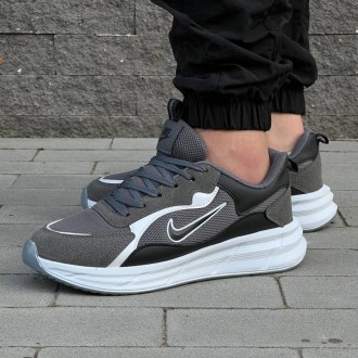 Кросівки Nike матеріал текстиль/замш колір сірий, білий. Киев. фото 1 Кросівки Nike матеріал текстиль/замш колір сірий, білий. Киев. фото 1