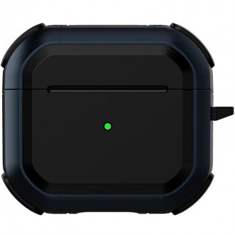 Футляр противоударный Black ed. для наушников Airpods 3 Blue. Одесса. фото 1