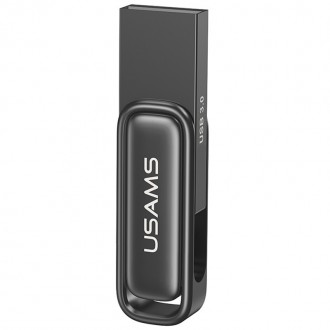 Флеш-накопитель Usams US-ZB333 USB 3.0 Zinc Alloy Rotating – 128GB Tarnish. Одесса. фото 1 Флеш-накопитель Usams US-ZB333 USB 3.0 Zinc Alloy Rotating – 128GB Tarnish. Одесса. фото 1