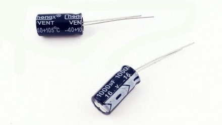 Конденсатор электролитический 1000uF 16V (10518). Ивано-Франковск. фото 1 Конденсатор электролитический 1000uF 16V (10518). Ивано-Франковск. фото 1