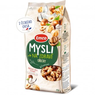 Мюслі Emco Mysli Na zdravi Ořechy Емко вівсяні Пластівці суміш Злаків та Горіхів. Ужгород. фото 1 Мюслі Emco Mysli Na zdravi Ořechy Емко вівсяні Пластівці суміш Злаків та Горіхів. Ужгород. фото 1