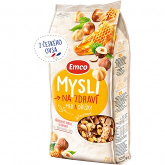 Мюслі Emco Mysli Na zdravi Medové s ořechy Емко вівсяні Пластівці суміш Злаків т. Ужгород. фото 1 Мюслі Emco Mysli Na zdravi Medové s ořechy Емко вівсяні Пластівці суміш Злаків т. Ужгород. фото 1