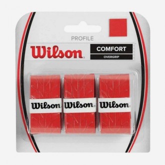 Обмотка Wilson profile overgrip RD 3pack Червоний (WRZ4025RD). Шостка. фото 1