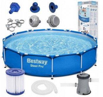 Бассейн каркасный Bestway 56681 с насосом и фильтром 366х76. Одесса. фото 1 Бассейн каркасный Bestway 56681 с насосом и фильтром 366х76. Одесса. фото 1