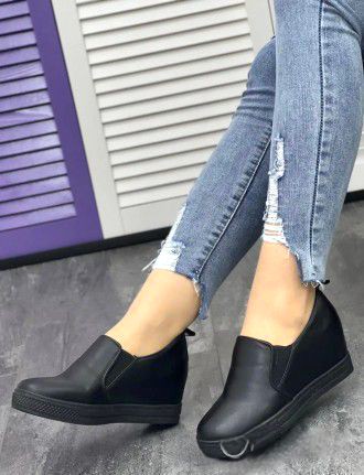 Ботинки сникерсы женские черные легкие 37-24см. Киев. фото 1