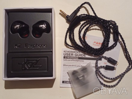 "KZ ZS3"- HiFi музичні навушники і гарнітура.

Precise динамічного в. . фото 1