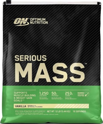 Высокобелковый гейнер Optimum Serious Mass 5,45 кг ваниль. Киев. фото 1 Высокобелковый гейнер Optimum Serious Mass 5,45 кг ваниль. Киев. фото 1