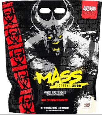 Высокобелковый гейнер Mutant Mass xXxtreme 2500 5,45 кг пиченя крем. Киев. фото 1 Высокобелковый гейнер Mutant Mass xXxtreme 2500 5,45 кг пиченя крем. Киев. фото 1