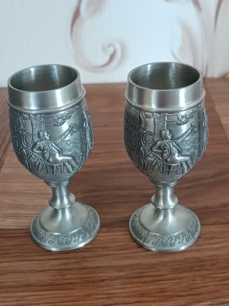 Рюмка олово. Германия. 2 шт. Винтаж.. Киев. фото 1 Рюмка олово. Германия. 2 шт. Винтаж.. Киев. фото 1
