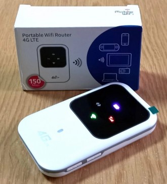 4G LTE роутер Н80 (B1/B3), 150 Мбит/с, аккумулятор 2400 мАч, Plug & Play. Дніпро. фото 1